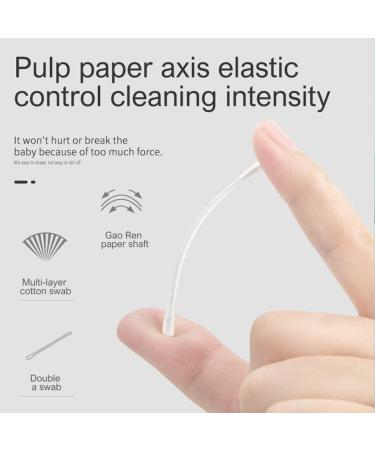 400 Organic Cotton Baby Safety Swabs - Large Tip 2 Packs for Newborns & Children | Gentle & Safe Ear Cleaning - Buy Online on GoSupps.com