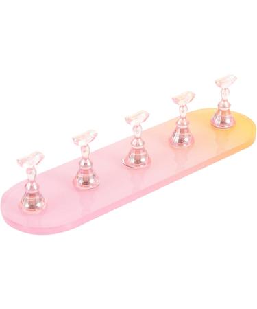 Milisten 1 Set Nail Practice Holder Nail Painting Stand Nail Holder for Painting Nails Diy Display Stands for False Nail Tip Creative Nail Racks Nail Art Organiser Fixture Magnetic Plastic Pink - Buy Online on GoSupps.com