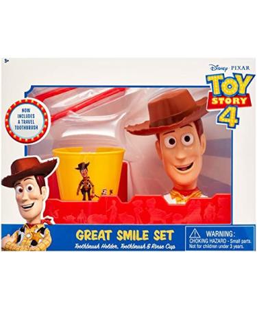 Centric Beauty Toy Story Woody Travel Toothbrush  Tooth Brush Holder Rinse Cup Great Smile Set