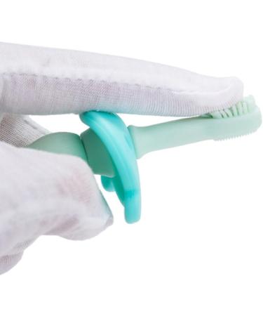Minkissy Silicone Teething Ring & Training Toothbrush for Kids | Safe Oral Care for Toddlers' Milk Teeth - Buy Online on GoSupps.com