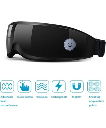 Abhi Electrical Eye Massage Device | 3D Touch Screen Eye Mask with 9 Vibration Modes | Magnetic Induction Dark Circle Treatment - Buy Online on GoSupps.com