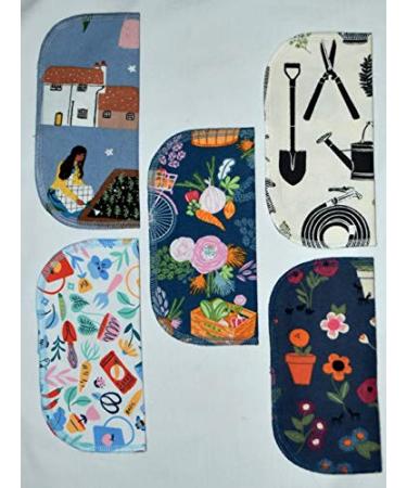 Set of 5 Gardening Love 2 Ply Printed Flannel Little Wipes 8x8 Inches - Buy Online on GoSupps.com
