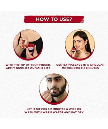 Bella Vita Organic NicoLips Lip Scrub Balm Brightening Dark Lips for Men and Women Dry Lips/Smoker/Chapped Lip & Lipstick Stains Removal Lipcare 20 g - Buy Online on GoSupps.com