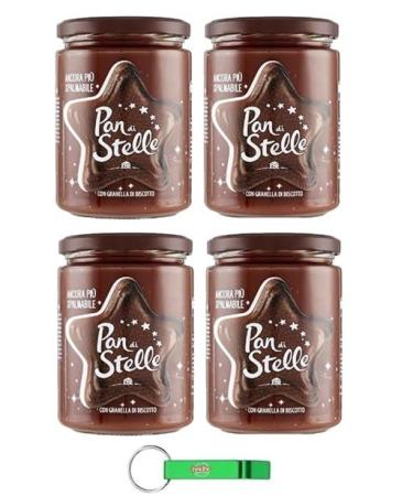 Pan di Stelle Crema Spalmabile Noisette Cr me tartiner 4 x 580 g Cr me avec grains de biscuits sans huile de palme + porte-cl s Beni Culinari gratuit