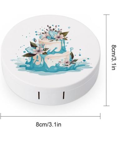Portable Birthday Cake Contact Lens Case with Mirror - Cute Eye Travel Kit for Contacts - Buy Online on GoSupps.com