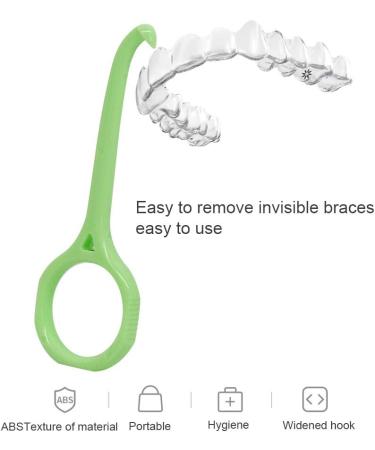 Angzhili 5 Pack Clear Aligner Removal Tool Remover for Invisible Brace Tooth Cleaning Oral Care (White Yellow Pink Green Blue) - Buy Online on GoSupps.com