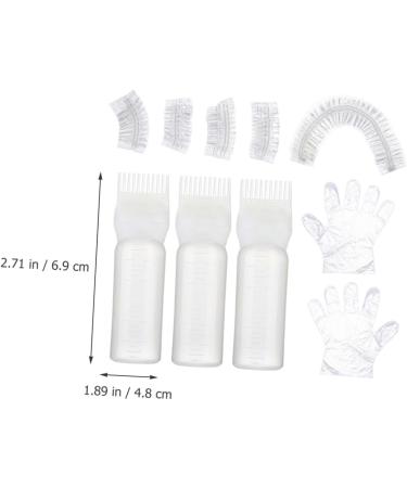 Angoily 1 Set Hair Dye Kit Hair Coloring Tools Hair Bleach Hair Dying Accessory Kit Hair Oil Bottle Bleach Kit Bleach Hair Kit Hair Coloring Kit Shower Caps White Portable Plastic Tool Kit - Buy Online on GoSupps.com