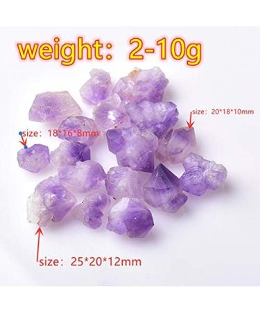 50/100g Natural Amethyst Raw Quartz Small Cluster Reiki Stone Crystal Point Specimen Home Decor Raw Crystals - Crystal Cluster (Color : Random delivery Size : 100g) 100g Random delivery - Buy Online on GoSupps.com