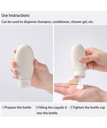 Travel Bottles Kit with Toiletry Bag - Leakproof and Squeeze Bottles for Shampoo, Conditioner, Lotion - 6 Pack - Buy Online on GoSupps.com