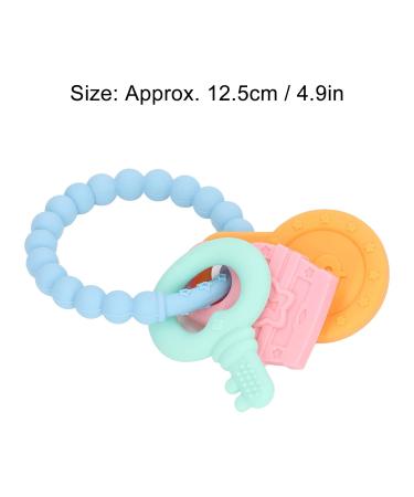 Shop Dark Blue Baby Bite Ring Bracelet | Silicone Relief Toy for Newborns - Portable & Safe - Buy Online on GoSupps.com