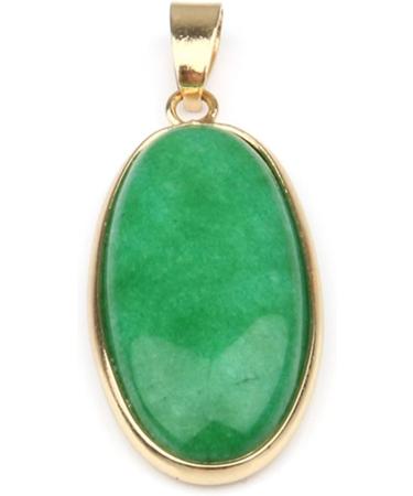 1PC Natural Stone Gem Egg-Shaped Malachite Quartz Agate Pendant Handmade Crafts Necklace Jewelry Accessories for Woman 40x16x6mm Full of Texture (Color : Gold Sand Stone) - Buy Online on GoSupps.com