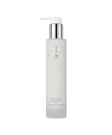 Rosewater and Chamomile Cream Cleanser - Omega Rich Face Wash - Gentle and Hydrating without Stripping Essential Oils - 3.3 oz