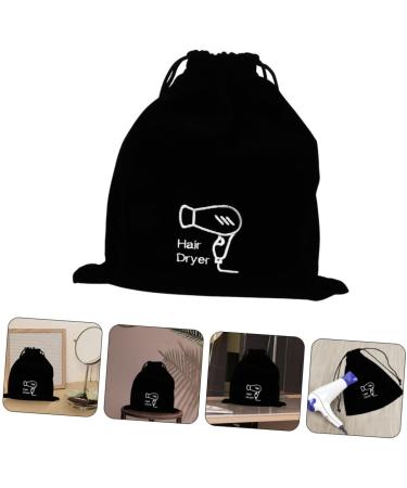 WOFASHPURET 2pcs Velvet Bag Hair Tools Travel Bag Blow Dryer Bag Hair Dryer Attachments Storage Flannel Black 30.00X26.00X0.50CM Black - Buy Online on GoSupps.com