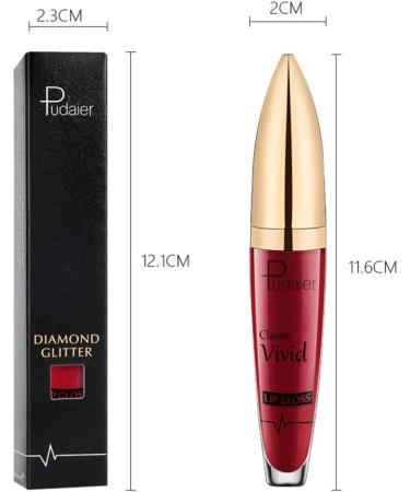  Mzshne Extreme shine crystal lip gloss. Vegan and cruelty-free formula. Popular beauty makeup lipstick. - Buy Online on GoSupps.com