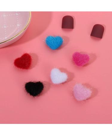Fashion 12 Colors Mixed Detachable Nail Art Decortaions Magnetic Nail Pom Poms 3D Nail Charms Nail Art DIY Fluffy Plush Ball for Nail(Blue) - Buy Online on GoSupps.com