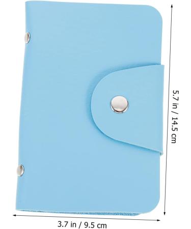 Mikinona 2pcs Nail Art Card Holder Stamping Plates Organizers Nail Template Bags Stamping Plates Storage Bag Cases Nail Plate Storage Bag Nail Art Stamper Pouches Pu Printing Printed Bag Sky-blue 14.5X9.5X1.8CM - Buy Online on GoSupps.com