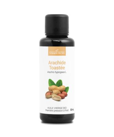 Toasted Peanut - Organic Virgin Vegetable Oil - Glass Bottle - First Cold Pressed - 50ml
