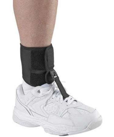 Ossur Foot-Up Drop Foot Brace - Ankle-Foot Orthosis (AFO) for Drop Foot Support - Lightweight Adjustable Wrap for All-Day Comfort - Breathable Material for All Day Walking - (Black Medium)