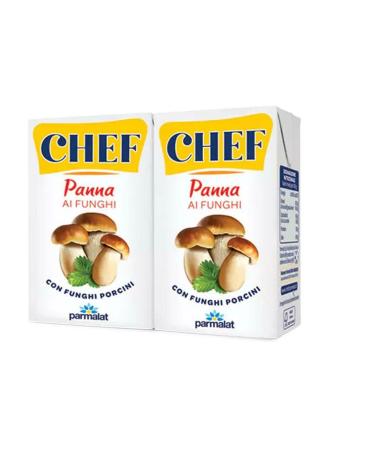 Parmalat Panna Chef Porcini Mushrooms Parmalate Cream 2 x 125 ml