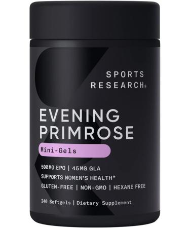 Sports Research Evening Primrose 500 mg 240 Softgels