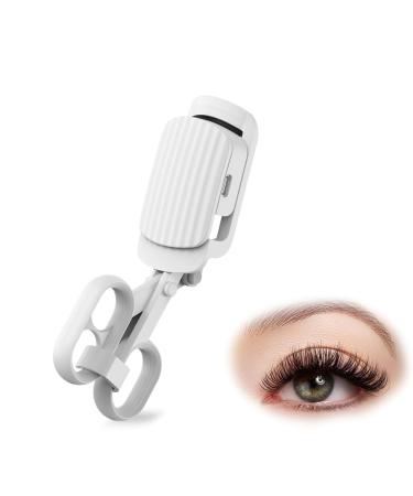 Eyelashcurler Electric Eyelash Curler Fast Heat Up Within 3s Type-C Rechargeable Heating Lash Curler 24 Hours Long Lasting Naturally Curled Eyelashes (White)