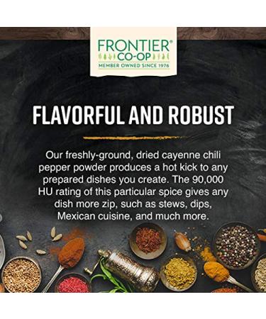 Frontier Natural Products Cayenne Ground 90,000 HU - 16 oz | High Heat Spice - Buy Online on GoSupps.com