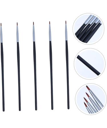 PLAFOPE 5pcs Fine Eyeliner Brush Lip Liner Brushs Eye Lipstick Brush Curved Eyeliner Brush Gels Fiber Black - Buy Online on GoSupps.com