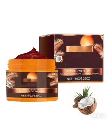 Gel autobronzant intensif gel cr me acc l rateur de bronzage naturel r sistant l'eau l'huile de carotte et de coco bronzage brun pour les cabines de bronzage et l'ext rieur. 1PC