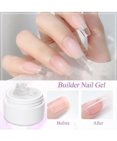 MIZHSE Clear Sculpture Builder Gel 15g - Non-Stick Hand Nail Extension Hard Gel for Nail Art - Buy Online on GoSupps.com