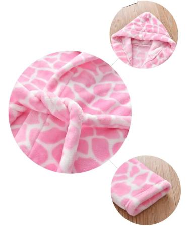 JZLPIN Unisex Baby Hooded Bathrobe | Flannel Pajamas for Boys & Girls 5-6 Years | Pink Dressing Gown Perfect for Kids! - Buy Online on GoSupps.com