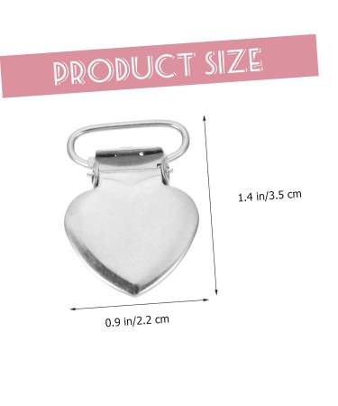 Exceart 60 Peach Heart Duck Cable Clips - Ideal for Pacifiers Trousers Braces & Cushion Holders - Perfect for Newborns & More! - Buy Online on GoSupps.com