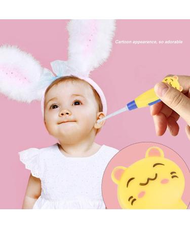LED Ear Wax Removal Tool for Babies - Lighted Earpick & Tweezers Kit (Yellow Kitten) - Safe & Effective Earwax Remover - Buy Online on GoSupps.com