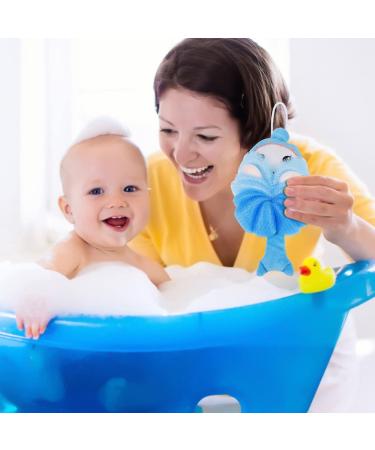 Lurrose Baby Registry Loofah Sponge Set for Kids - Cartoon Bath Sponges for Children Shower and Exfoliating, Baby Girl Newborn Essentials - 2 Pcs - Buy Online on GoSupps.com
