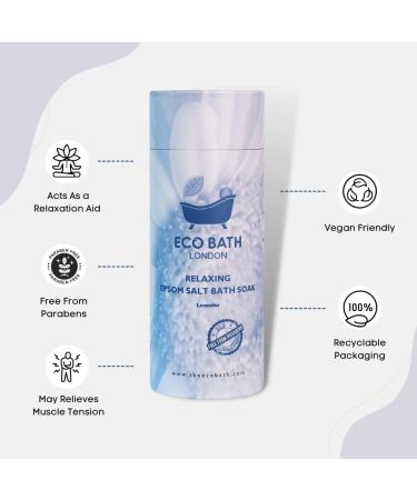 Eco Bath London Relaxing Epsom Salt Soak 250g - White - Pack of 1 - Buy Online on GoSupps.com