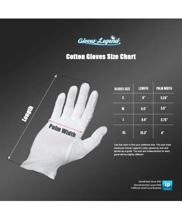 6 Pairs (12 Gloves) Moisturizing Gloves - White 100% Cotton for Dry Hands & Eczema - Size Medium, Nighttime Cloth Gloves - Buy Online on GoSupps.com