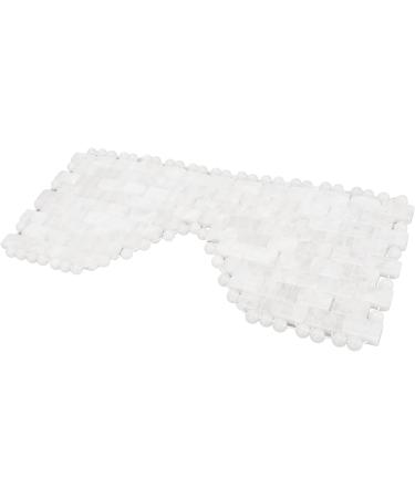 Quartz Sleep Mask with White Jade Stones - Anti-Wrinkle Massage Eye Mask for Relaxation & Beauty - Buy Online on GoSupps.com
