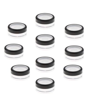B Baosity 10 Pieces 10g Empty Powder Compact with Lid and Sieve for Cosmetic Powder Storage