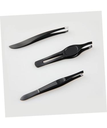 minkissy 1 Holly Headband Slant Tip Tweezers Ingrown Hair Tweezers Makeup Kits Women Eyebrow Tweezers Mini Slant Tweezer Facial Tool Blackhead Tweezers Willow Leaves Make up Miss 9x1cm Black - Buy Online on GoSupps.com
