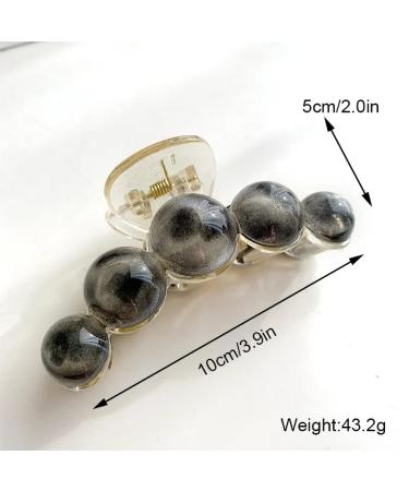 Korean Pearl Hair Claw Clips Set - 3-Piece Multicolor Gift Pack for Women - Buy Online on GoSupps.com