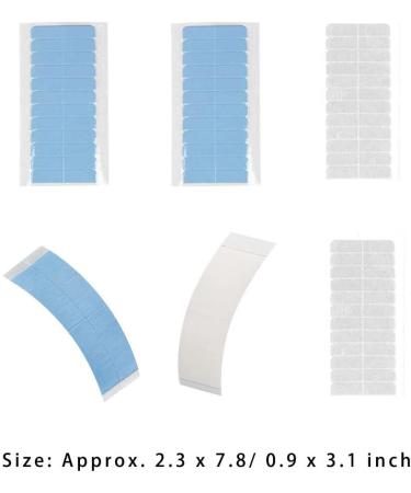 dijiusidy 12 Pieces Tabs Tape in Hair Extensions Pre-cut Home Supplies DIY Crafts Beauty Tools Double-sided Sticker Styling tab white1*4cm*12P - Buy Online on GoSupps.com