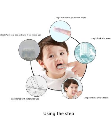 XINGSUI Soft Silicone Finger Toothbrushes 4 Pack with Storage Box for Dental Care & Gum Massage - Buy Online on GoSupps.com