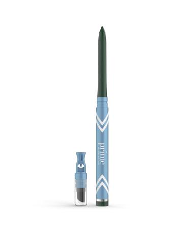 PrimeEyes Glide Eyeliner for Mature Women Waterproof Long-Stay and Mess Proof Gel Creme Texture Discreet Sharpener and Effective Smudger - Emerald