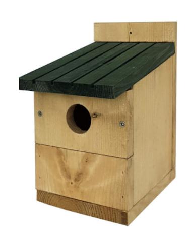 Multinester Nest Box with Green Roof x 1 Wooden Wild Bird House SMF