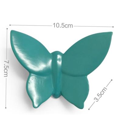 Yardenfun Home Decor Butterflies Ceramic Decor Wall Pendant Decor Decorate Wall Hanging Household 10*7.8cm Blue - Buy Online on GoSupps.com
