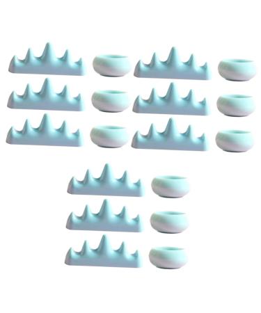 Healeved 3 Sets Nail Art Brush Cup Nail Art Accessories Nail Remover Bowl Makeup Brush Holder Nail Stand Nail Pen Washing Cups Pen Wash Cup Drawing Pens Rack Nail Pens Plastic Manicure Gel