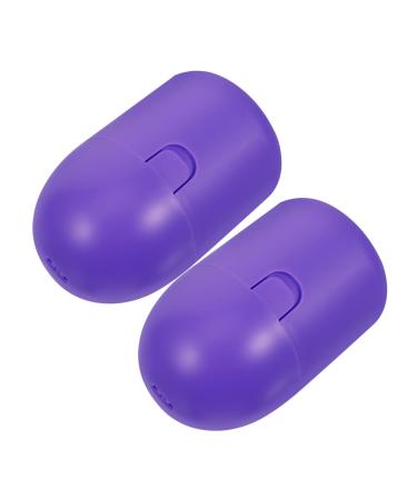 Hoement 2 Pieces Box Storage Box Holder Storage Organizer Carrier Container Menstrual Care Purple 1 piece (1 pack)
