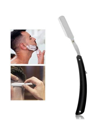 Foldable Traditional Beard Trimmer for Men Foldable Razor Blade and Rosewood Handle Length 16-9.5"Family Salon