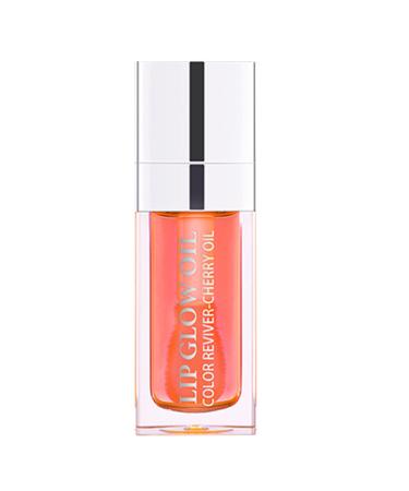 Hydrating Lip Oil Moisturizing Lip Gloss Plumping Lip Plumper Non-Sticky Long Lasting Lip Oil Gloss Transparent Lip Oil Tinted Reduce Lip Lines (A)