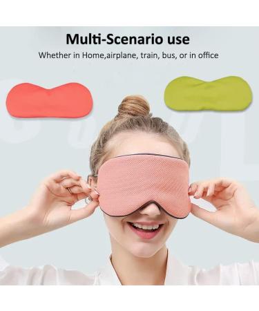 Super Soft Pink Sleep Mask with Adjustable Strap - Lightweight Blindfold for Men and Women - Buy Online on GoSupps.com