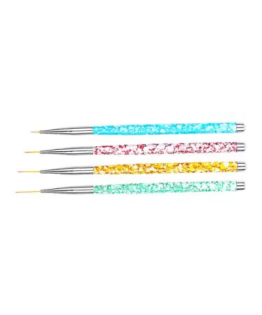 FRCOLOR 4 Pieces Dotting Pen Tools Tool for Dotting Nails Nail Art Gel Nail Gel Pens for Brush Drawing Detail Brush Painted Adjust Flower Stem Brush Pen Painting
